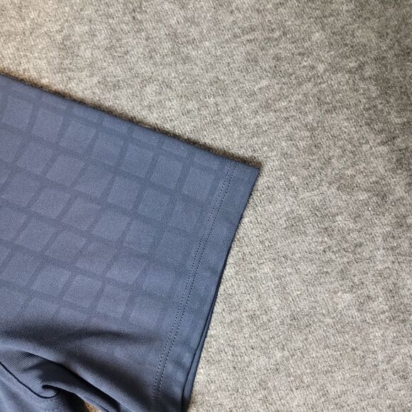 Nike Polo Dri-Fit Essentual Golf  Men's Size M Black Checkered Collar CU9788 - Picture 4 of 6